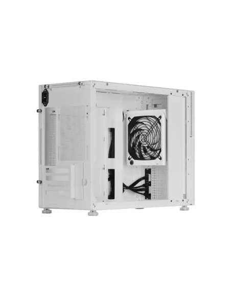 Mars Gaming MC-LCD, Caja PC Compacta Micro-ATX, Pantalla LCD IPS 8", Rejilla Mesh Lateral, Superior y Frontal, Ventana Lateral