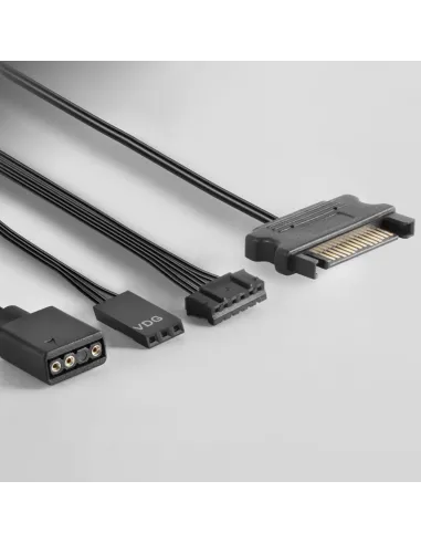 Mars Gaming MF-3DKIT Blanco, Kit 3 Ventiladores ARGB 360° 12cm, Espejo Infinito 3D, Sistema Anti-vibraciones, Controlador ARGB,