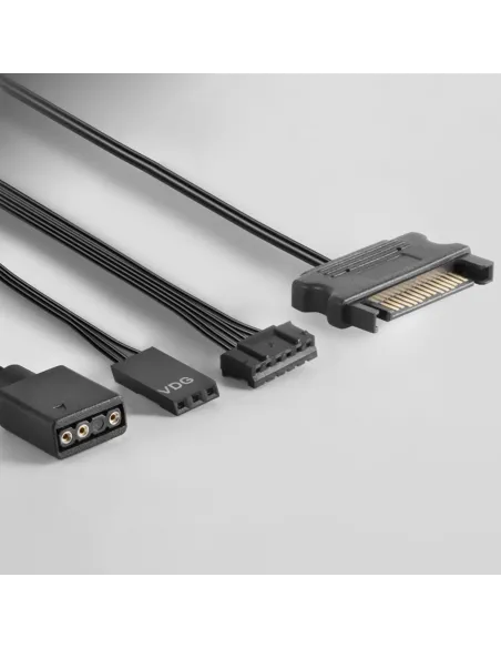 Mars Gaming MF-3DKIT Blanco, Kit 3 Ventiladores ARGB 360° 12cm, Espejo Infinito 3D, Sistema Anti-vibraciones, Controlador ARGB,