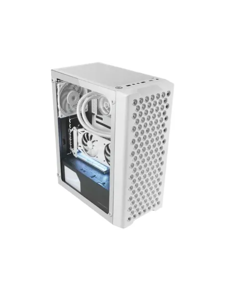 Mars Gaming MC-iPRO, Caja Profesional ATX, Rejilla Frontal de Malla 3D, Ventana Lateral Cristal Templado, Ventilador FDB