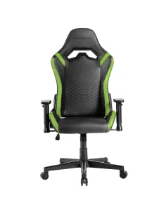 Mars Gaming MGC-PRO, Silla Gaming Profesional, Acabado Cuero PU, Reposabrazos 2D y Respaldo Reclinable 135°, Cojines Lumbar y