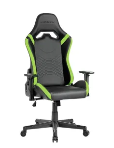 Mars Gaming MGC-PRO, Silla Gaming Profesional, Acabado Cuero PU, Reposabrazos 2D y Respaldo Reclinable 135°, Cojines Lumbar y 2