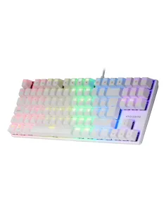 Mars Gaming MK80 Blanco, Teclado Gaming Mecánico TKL FRGB, Antighosting, Switch Mecánico Rojo, Idioma Italiano 2