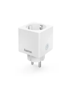 Hama | Enchufe Inteligente WLAN (3680 W, Compatible con Alexa y con Google Home, Sin puerta de enlace), Color Blanco