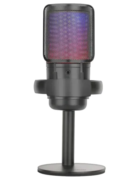 Mars Gaming MMIC-SE, Micrófono de Estudio Profesional ARGB, Ultra Alta Definición ADC 196kHz 24-bit, Soporte Antivibración +