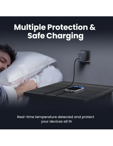 Ugreen Nexode S 100W 4-Port GaN Fast Charger EU gray Ordenador portátil, Teléfono móvil, Portátil, Batería portátil, Tableta