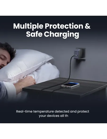 Ugreen Nexode S 100W 4-Port GaN Fast Charger EU gray Ordenador portátil, Teléfono móvil, Portátil, Batería portátil, Tableta