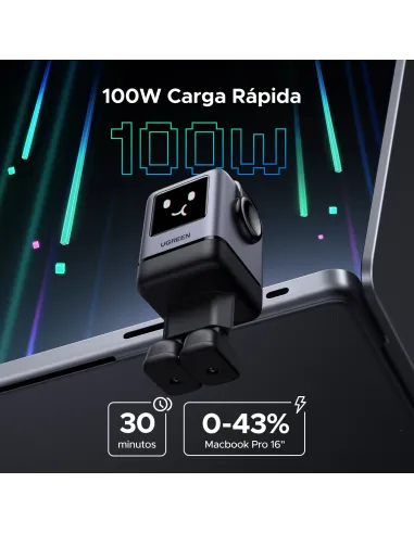 Ugreen 45515B cargador de dispositivo móvil Ordenador portátil, Teléfono móvil, Portátil, Batería portátil, Teléfono Gris