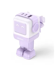 Ugreen Nexode RG 65W 3-Port GaN Ordenador portátil, Teléfono móvil, Ratón, Portátil, Batería portátil, Teléfono Rosa Corriente