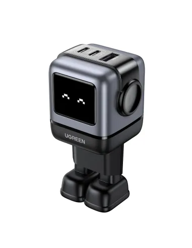 Ugreen Nexode RG 65W 3-Port GaN Ordenador portátil, Teléfono móvil, Portátil, Batería portátil, Teléfono Gris Corriente alterna