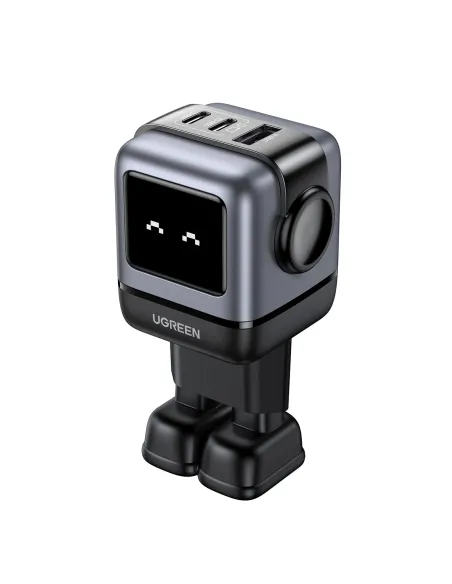 Ugreen Nexode RG 65W 3-Port GaN Ordenador portátil, Teléfono móvil, Portátil, Batería portátil, Teléfono Gris Corriente alterna