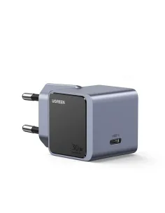 Ugreen Nexode S 30W USB-C GaN Fast Charger EU gray Teléfono móvil, Batería portátil, Teléfono Gris Corriente alterna Interior