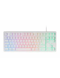 Mars Gaming MK023, Teclado Gaming TKL, Tecnología Híbrida H-Mech, Iluminación FRGB Rainbow, Anti-ghosting, Compatibilidad 2