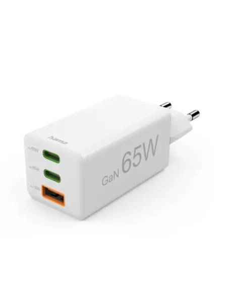 Hama 00201996 cargador de dispositivo móvil Smartphone Blanco Corriente alterna Carga rápida Interior, Exterior