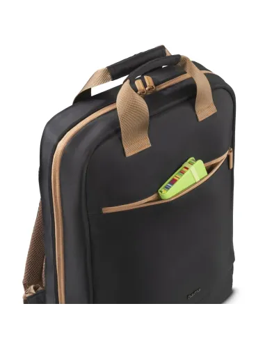 Hama 00222056 mochila Mochila de senderismo Beige, Negro Poliéster reciclado