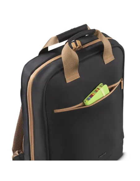 Hama 00222056 mochila Mochila de senderismo Beige, Negro Poliéster reciclado