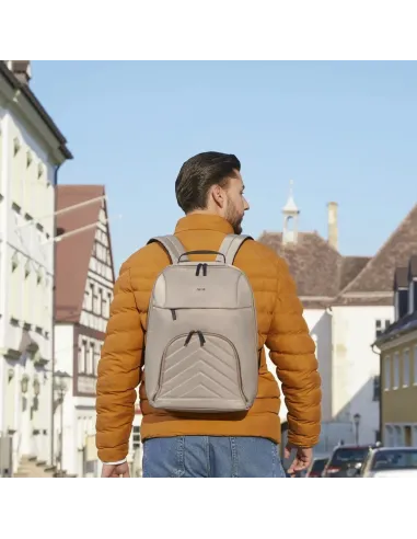 Hama 00222046 mochila Mochila de senderismo Beige Poliéster reciclado