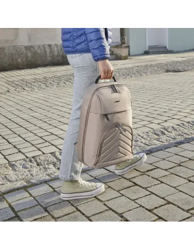 Hama 00222046 mochila Mochila de senderismo Beige Poliéster reciclado