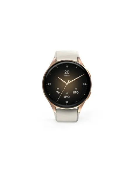 Hama Smartwatch 8900 3,3 cm (1.3") AMOLED 42 mm Digital 466 x 466 Pixeles Pantalla táctil Oro GPS (satélite)
