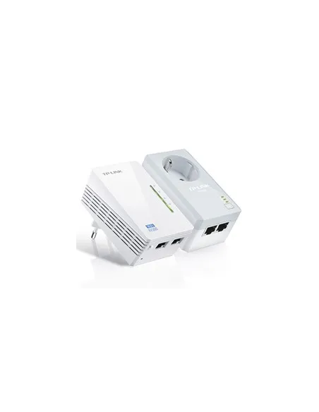Pack x2 adaptaroes de red lina elecrica av500 power line wifi con enchufe tp - link