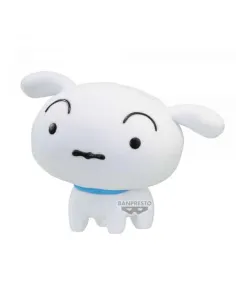 Figura banpresto crayon shinchan fluffy puffy shiro (nevado) ver.a 8cm