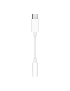 Cable usb tipo c a jack 3.5mm apple macho - hembra blanco