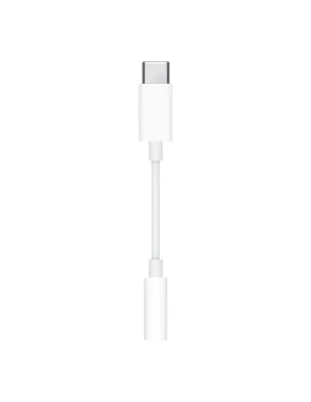 Cable usb tipo c a jack 3.5mm apple macho - hembra blanco