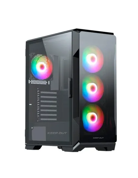 Caja ordenador gaming keep out xc - 901 pro e - atx argb cristal templado negro