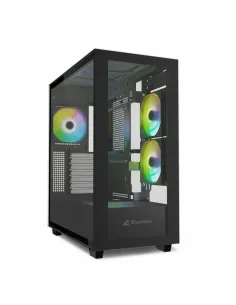 Caja ordenador gaming sharkoon rebel c60 atx cristal templado negro
