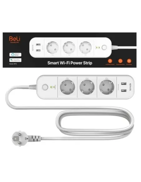 Regleta smart tenda sp15 3x schuko -  2x usb