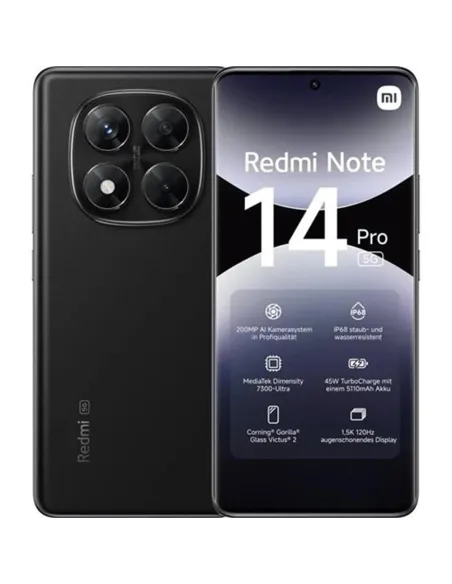 Movil xiaomi redmi note 14 pro 5g 12 - 512gb negro