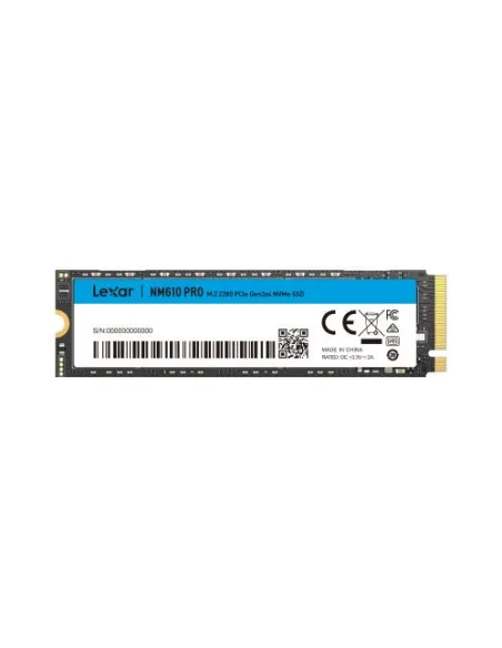Disco duro interno solido ssd lexar nm610pro 500gb nvme gen3