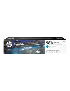 Cartucho hp pagewide enterprise 981x color 556 - mfp 586 capacidad cyan