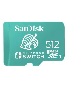Tarjeta memoria sandisk micro secure digital 512gb cobranded sdxc uhs - i u3 clase 10 licencia nintendo