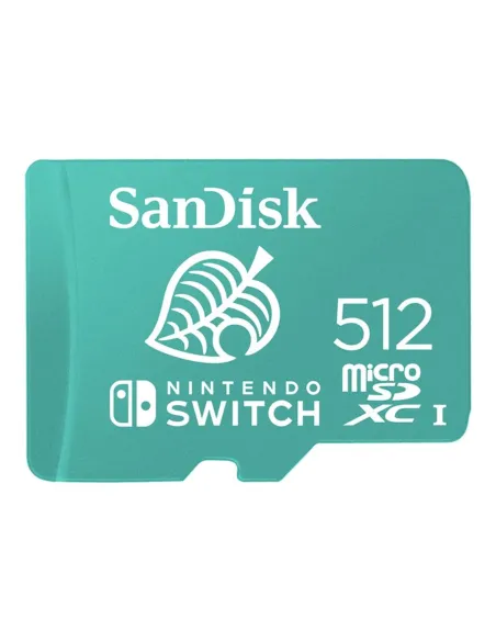 Tarjeta memoria sandisk micro secure digital 512gb cobranded sdxc uhs - i u3 clase 10 licencia nintendo