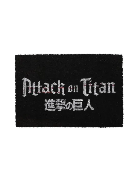 Felpudo 60x40 cm logo attack on titan