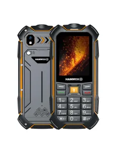 Telefono movil rugerizado hammer boost 2 lte 2.4 pulgadas -  2mpx -  4g - negro - naranja