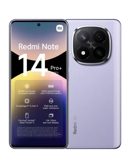 Movil xiaomi redmi note 14 pro+ 5g 8 - 256gb purpura