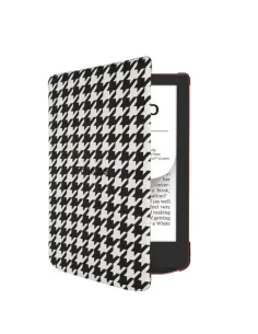Pocketbook funda shell series verse + verse pro - patron blanco y negro