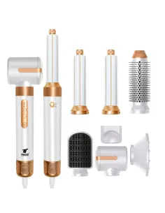 Secador de pelo thulos 7 en 1 th - by25 color blanco 1400w