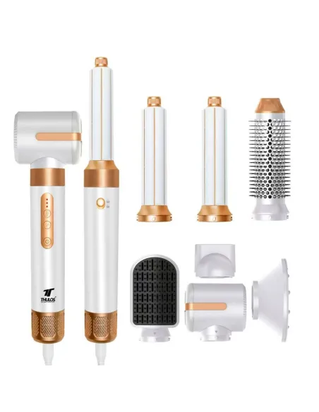 Secador de pelo thulos 7 en 1 th - by25 color blanco 1400w