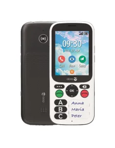 Telefono movil doro 780x black - white 2.8 pulgadas -  4g - blanco y negro