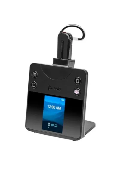 Auriculares poly convertibles savi 8445 office con certificación microsoft teams dect 1880 - 1900 mhz