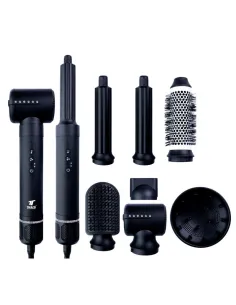 Secador de pelo thulos 7 en 1 th - by25 color negro 1400w