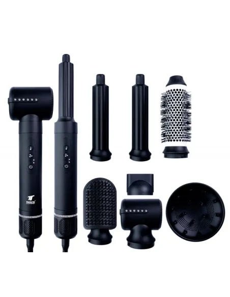 Secador de pelo thulos 7 en 1 th - by25 color negro 1400w