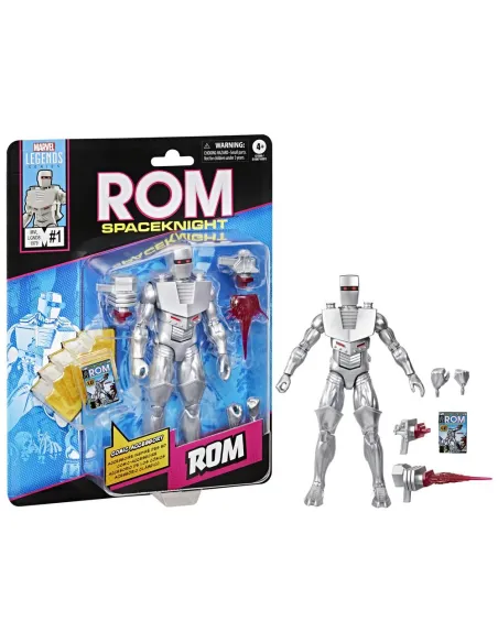 Figura hasbro marvel legends rom spaceknight mini comics rom