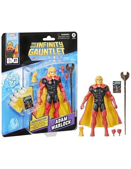 Figura hasbro marvel legends the infinity gauntlet mini comics adam warlock