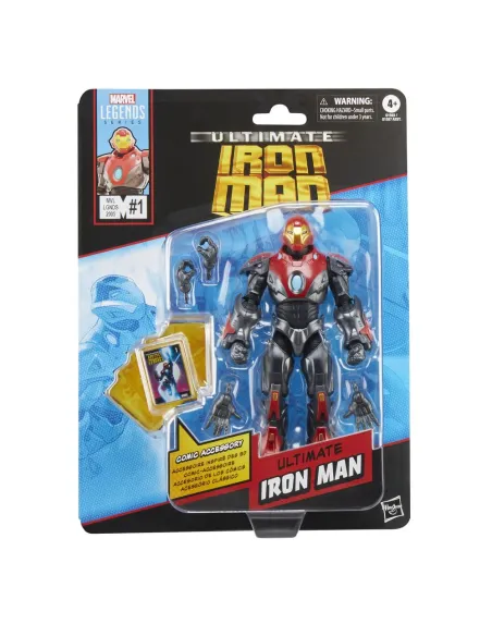 Figura hasbro marvel legends mini comics ultimate ironman