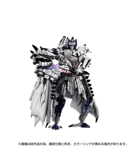 Figura hasbro transformers monster hunter silver rathalos prime