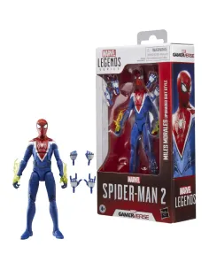 Figura hasbro marvel legends series spider - man 2 miles morales (upgraded suit style)
